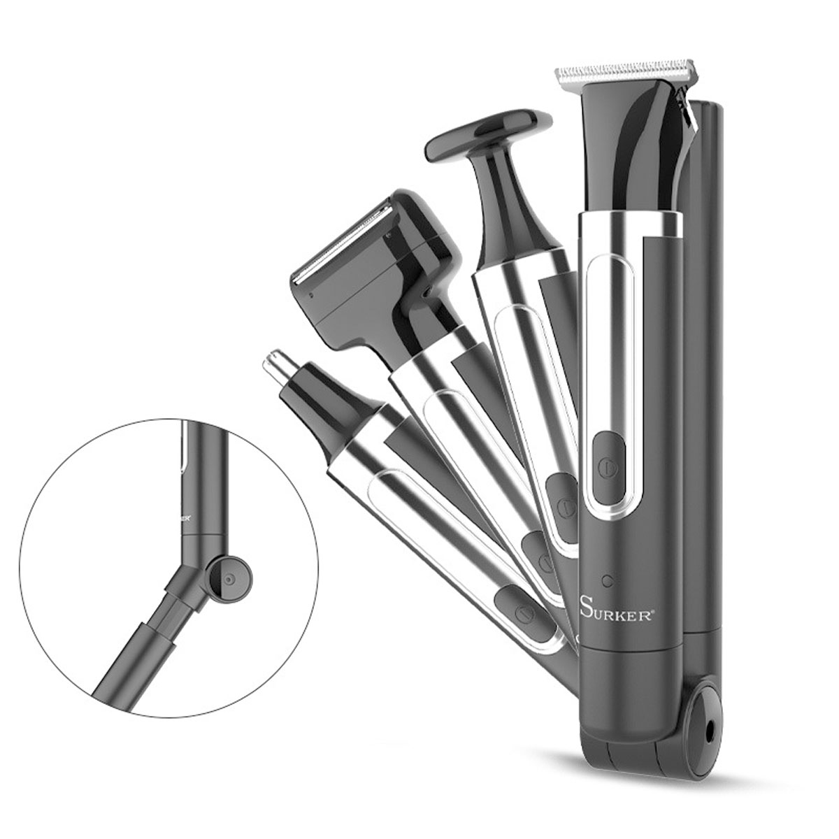 Men'S Grooming Hair And Body Wash - Surker 4-in-1 Shaver for Men Grooming