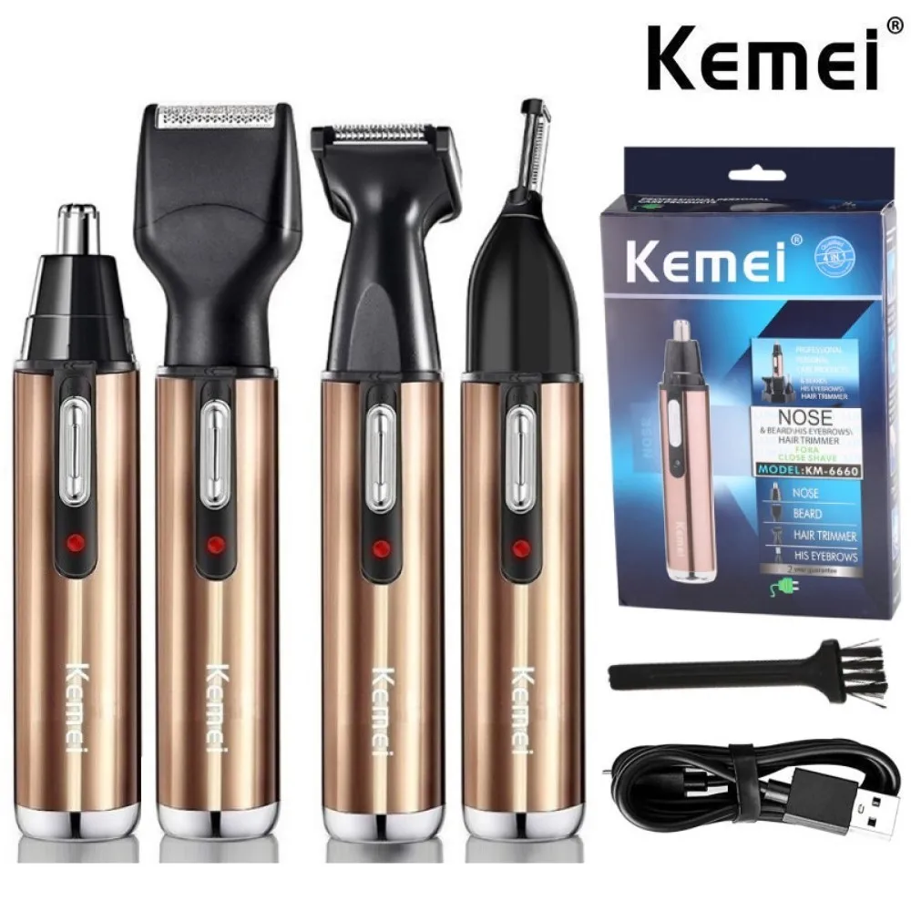Kemei All In One Rechargeable  - đánh giá và giá Mens Grooming Box