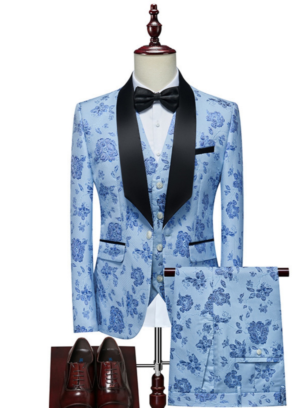Luxurious Patterned Suit Set 3 - đánh giá và giá Mens Grooming On Sale