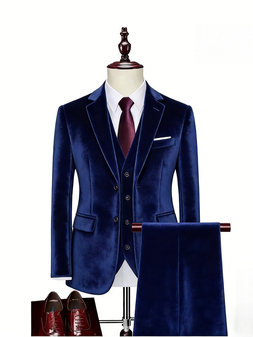 Notched lapel Men's Velvet Sui - đánh giá và giá Mens Grooming On Sale