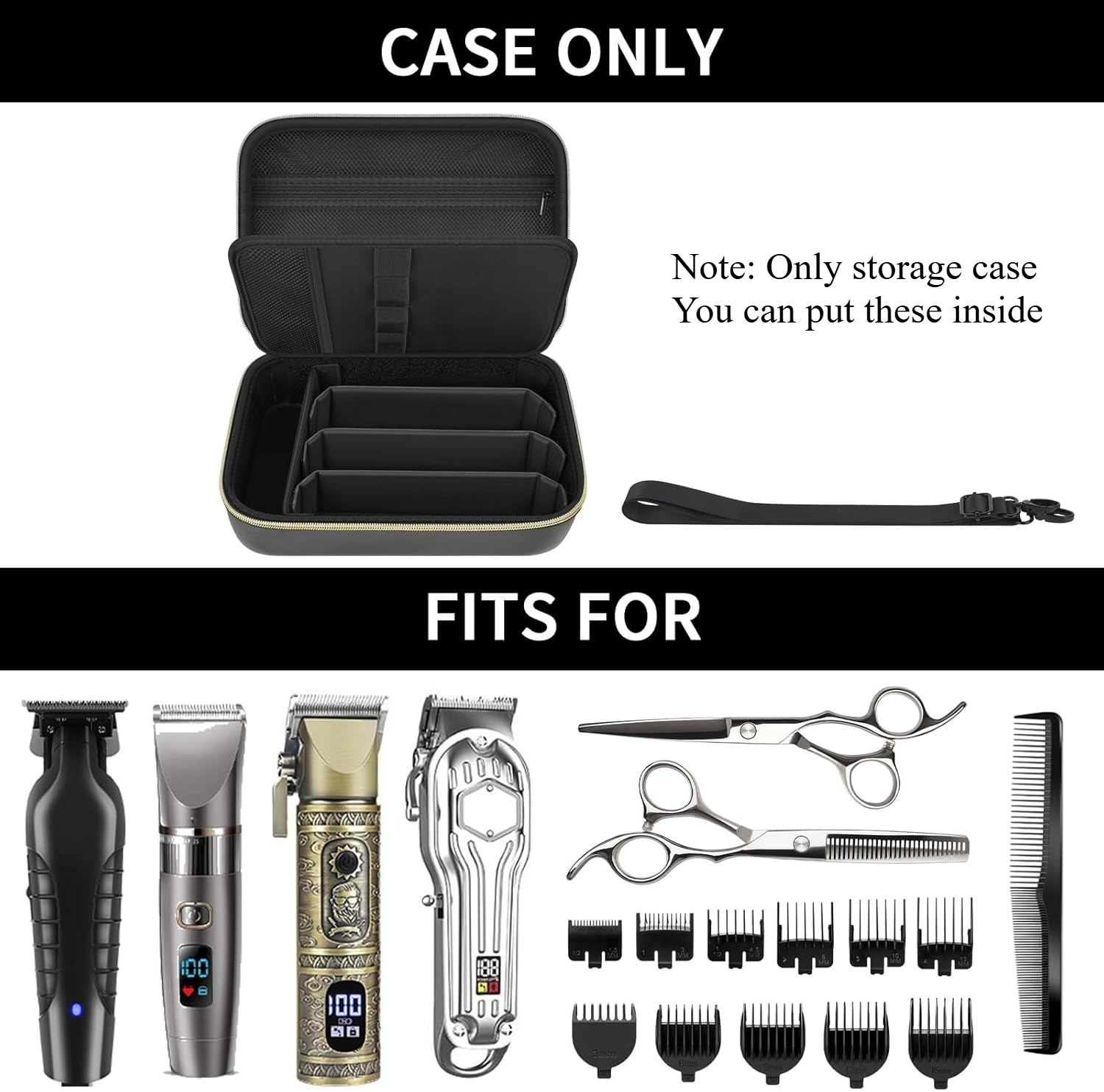 Barber Case for Hair Clippers  - đánh giá và giá Mens Grooming Box