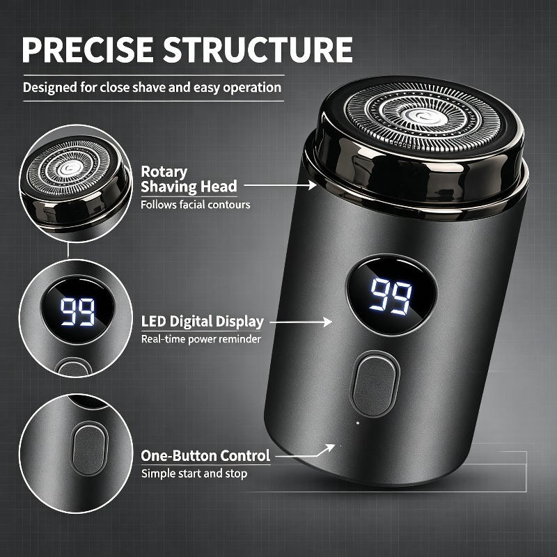 USB Rechargeable Waterproof El - đánh giá và giá Mens Grooming Box