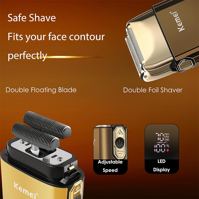 Kemei KM-TX10 T9 Hair Trimmer  - đánh giá và giá Mens Grooming Box